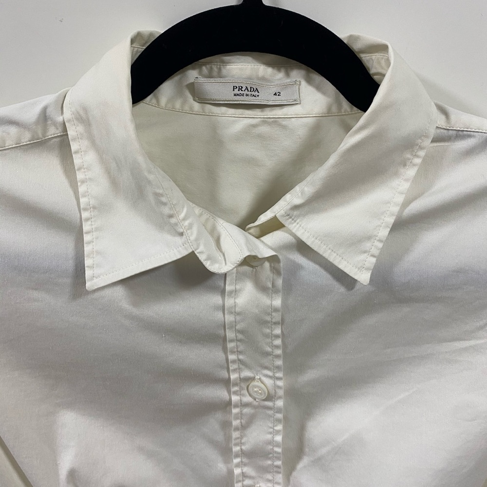 Prada Long Sleeve Button Down Top